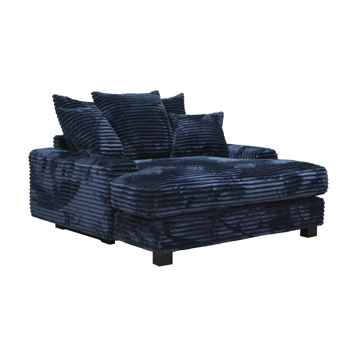 Tuva Xdeep daybed i midnight kordfløyel med løse puter