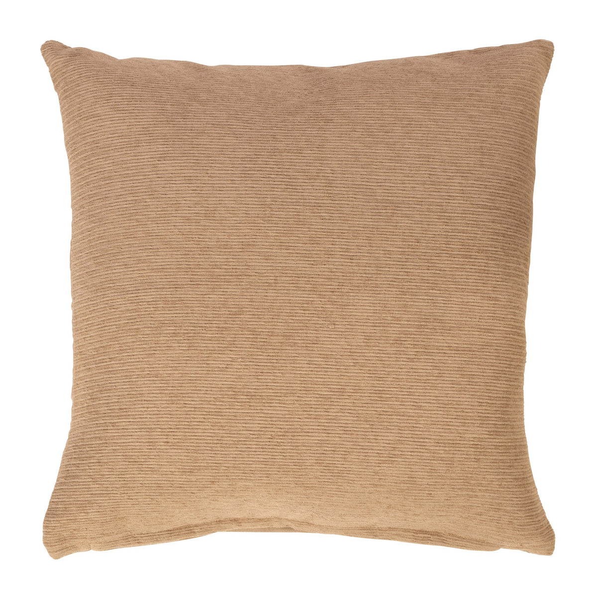 Chenille putetrekk i beige teksturert chenille
