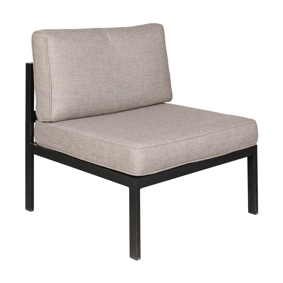 Brafab Leone enkeltmodul med sort ramme og beige puter