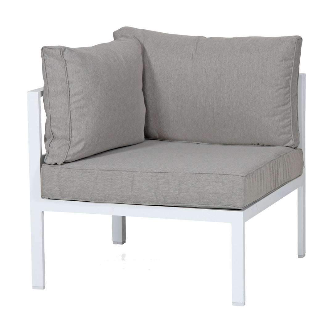 Brafab Leone enkeltmodul med lys grå ramme og beige puter