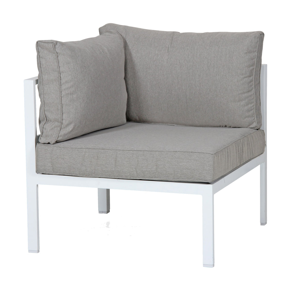 Brafab Leone enkeltmodul med lys grå ramme og beige puter