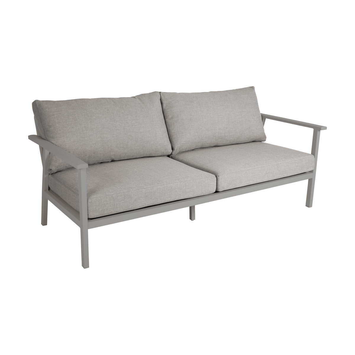 Brafab Samvaro utesofa med gråbeige ramme og beige puter