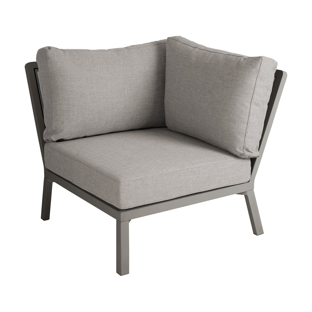 Brafab Samvaro Lounge modulsofa i beige med gråbeige ramme