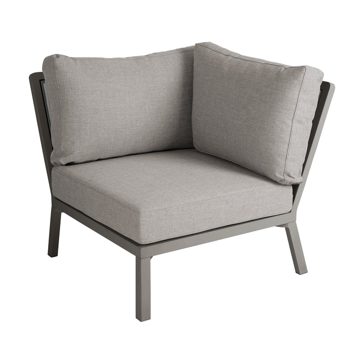 Brafab Samvaro Lounge modulsofa i beige med gråbeige ramme