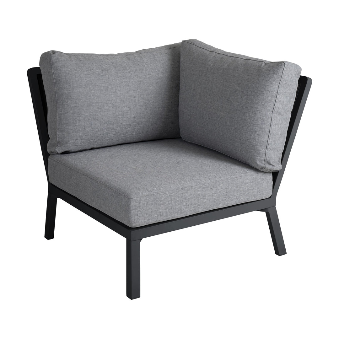 Brafab Samvaro Lounge modulsofa i grå med gråbeige ramme