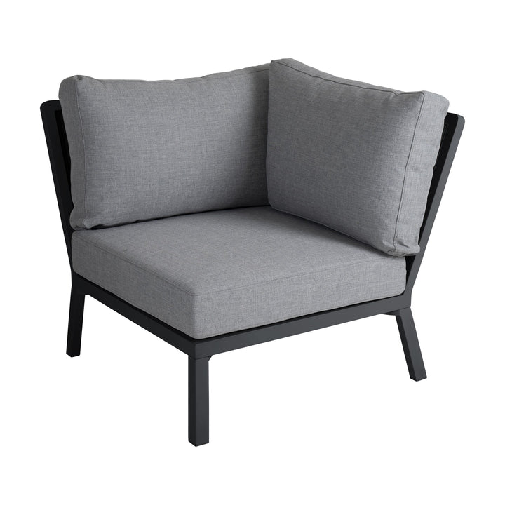 Brafab Samvaro Lounge modulsofa i grå med gråbeige ramme