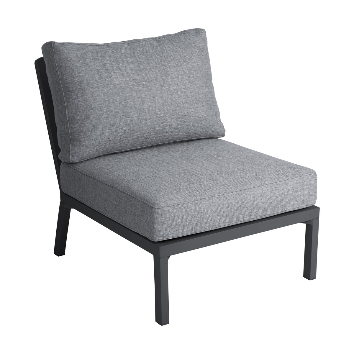 Brafab Samvaro Lounge modulsofa i grå med gråbeige ramme