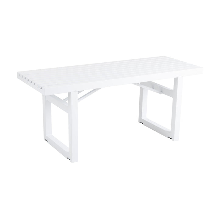 Brafab Vevi benk i hvit aluminium