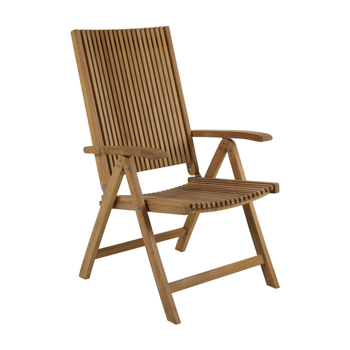 Brafab Julita spisestol med armlene i teak med buet rygg