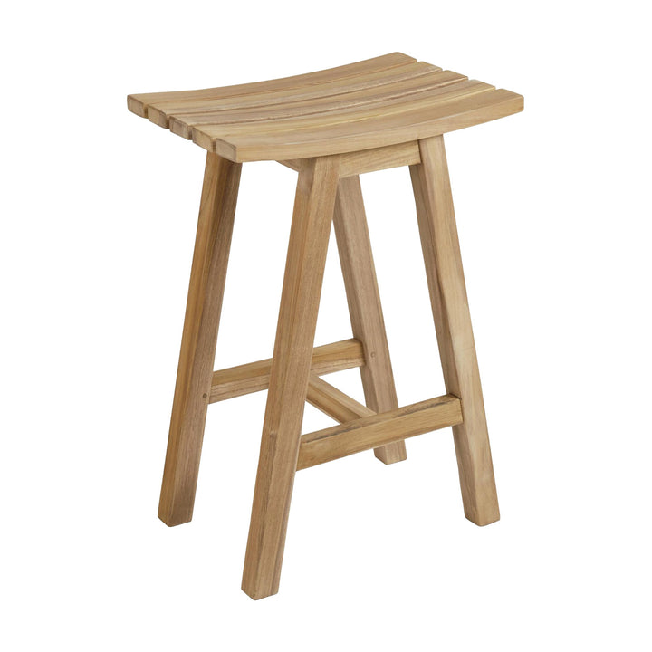 Brafab Keros barstol i teak med buet sete