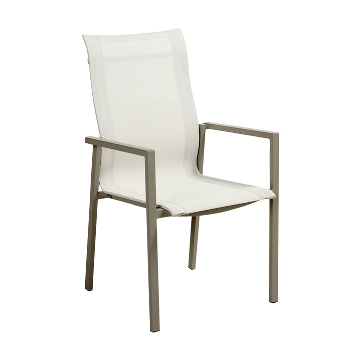 Brafab Comfy spisestol i khaki med offwhite ramme
