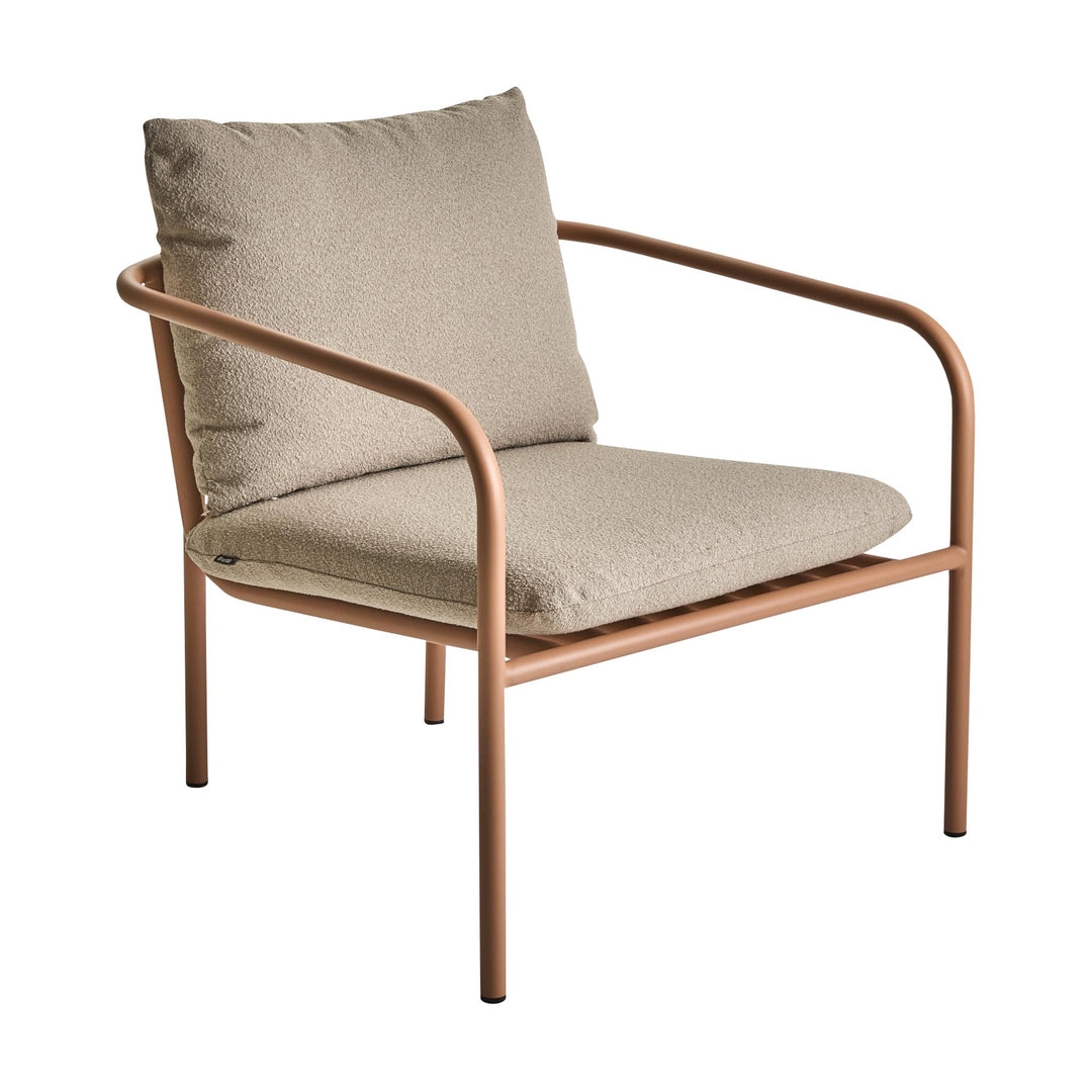 Brafab Bendt hagestol i fersken med beige puter