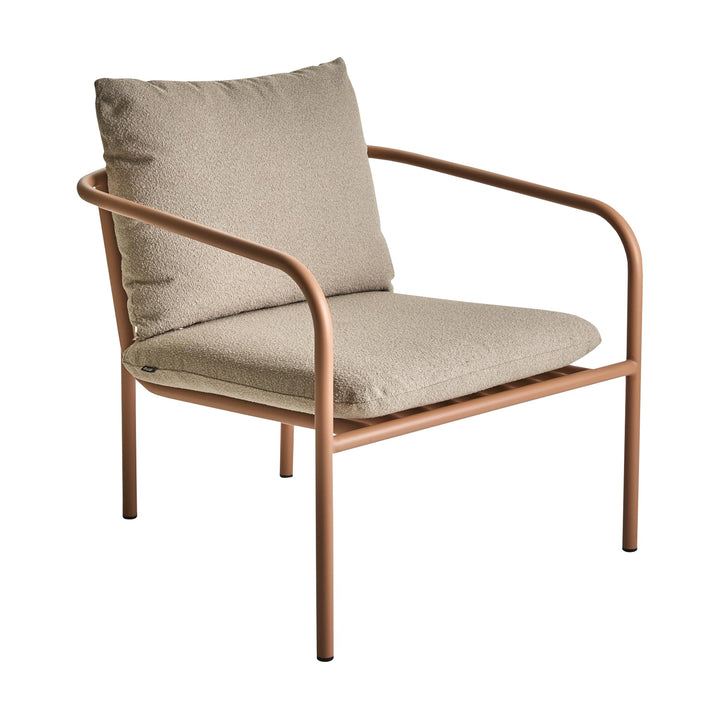 Brafab Bendt hagestol i fersken med beige puter