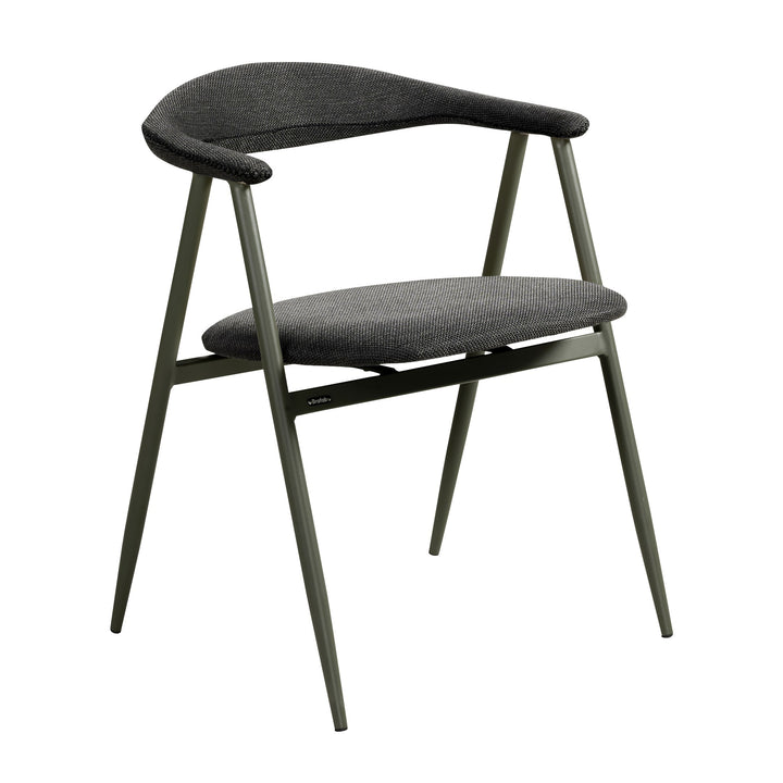 Brafab Boi spisestol i nordic green med flettet sete og snorrygg