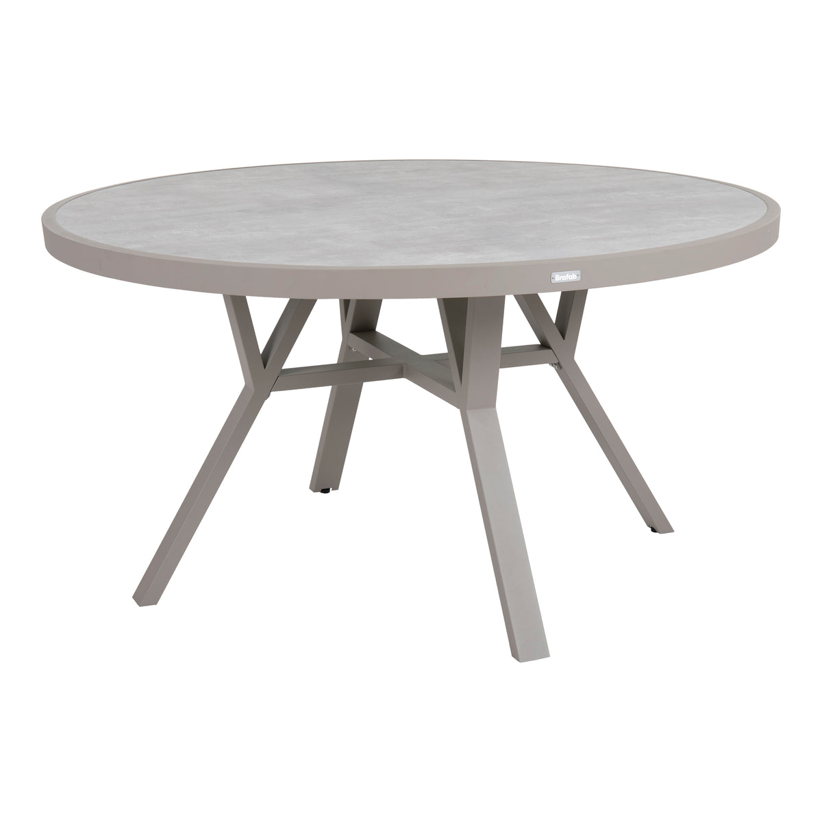 Brafab Samvaro spisebord i beige med steinlook-plate