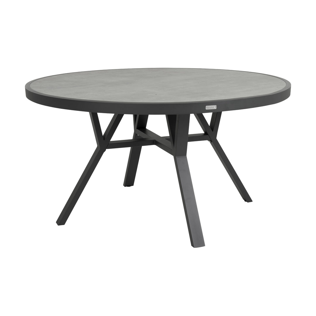 Brafab Samvaro spisebord i antrasitt med steinlook-plate