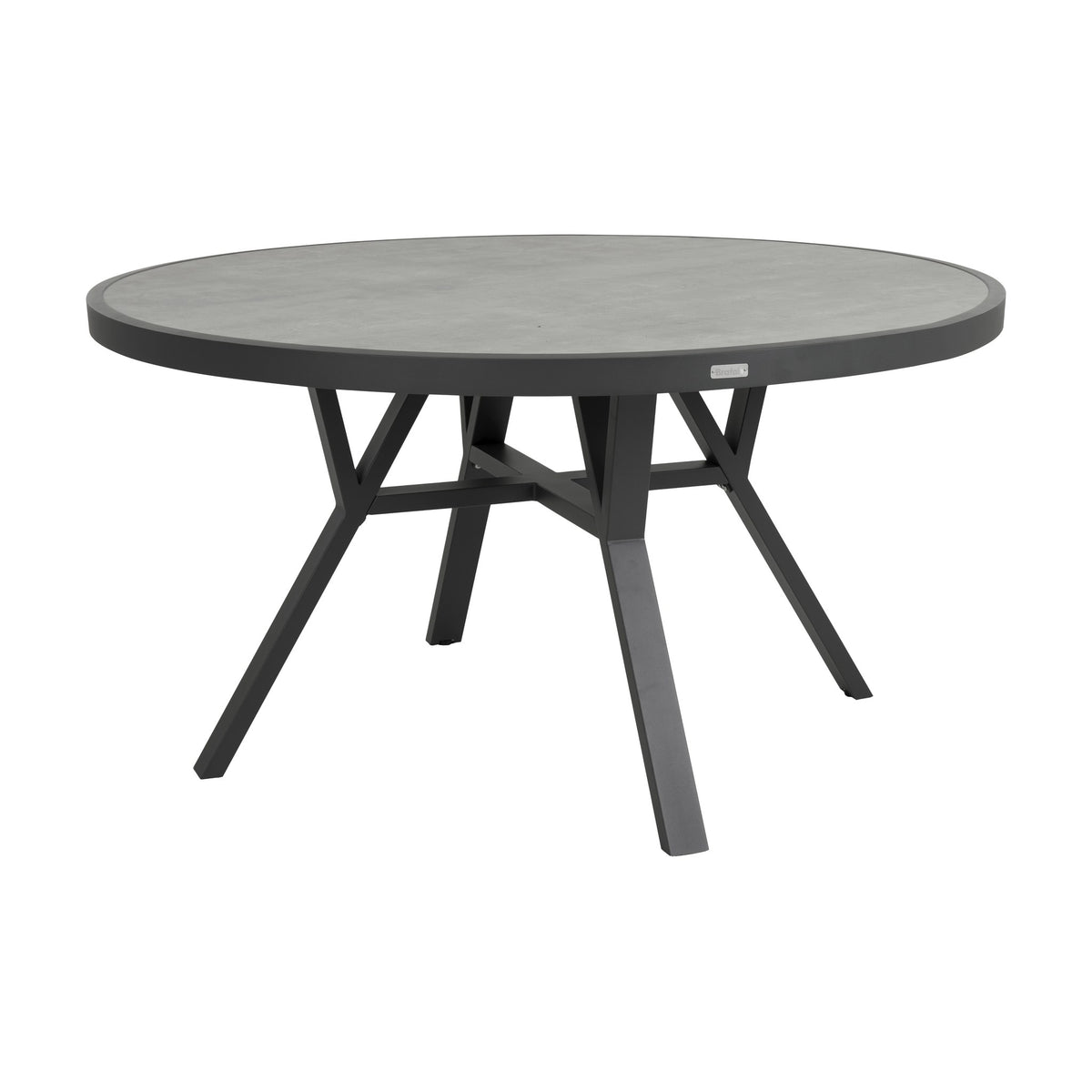 Brafab Samvaro spisebord i antrasitt med steinlook-plate