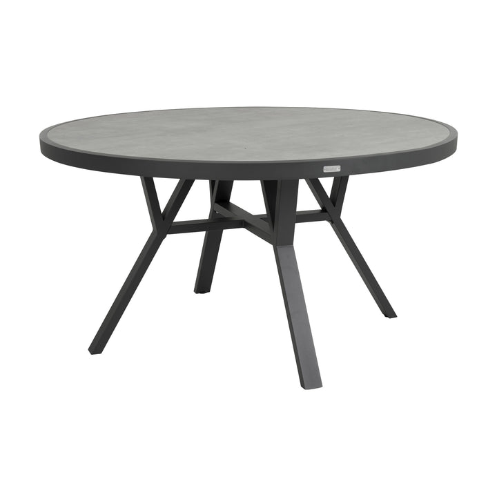 Brafab Samvaro spisebord i antrasitt med steinlook-plate