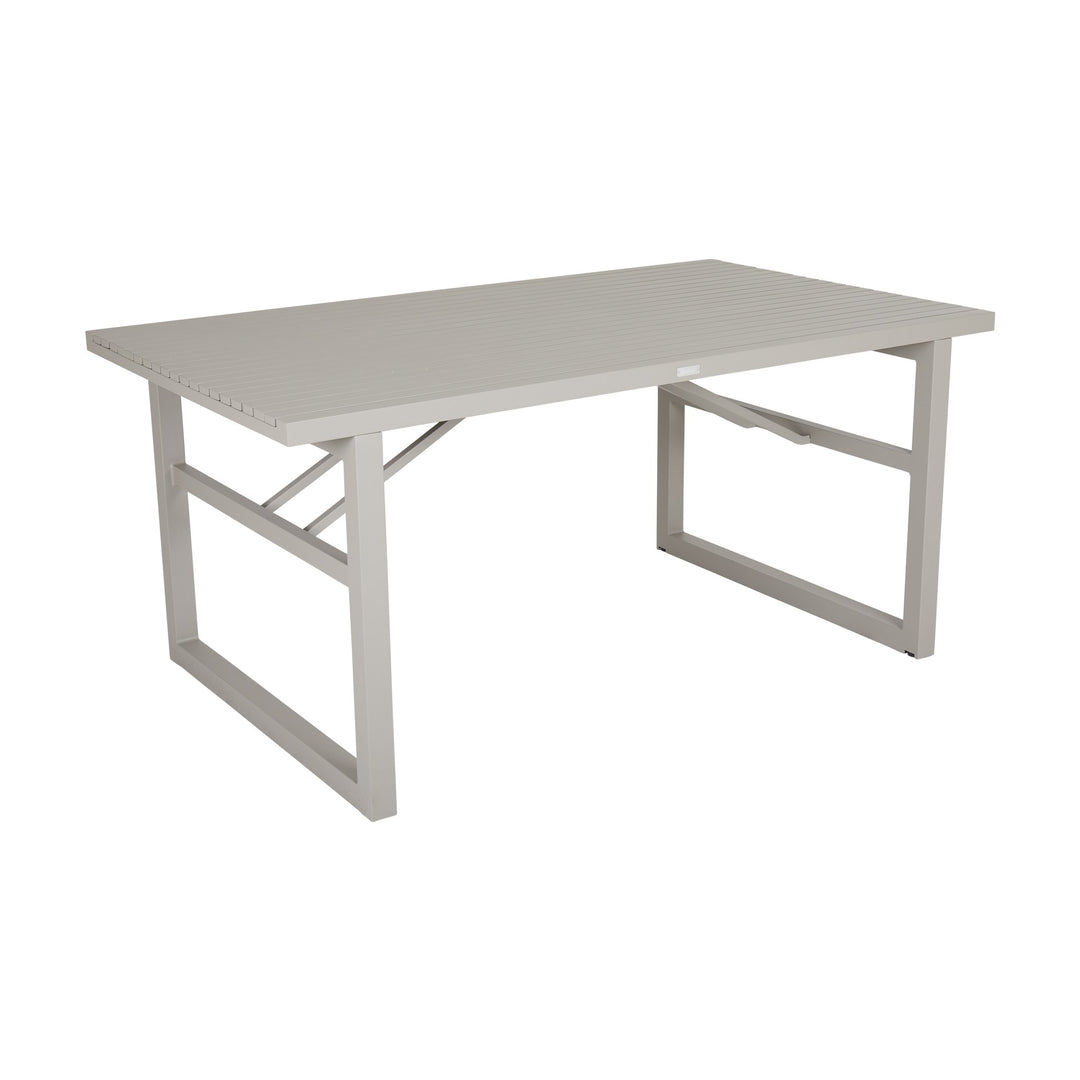 Brafab Vevi spisebord i khaki aluminium med spaltet bordplate