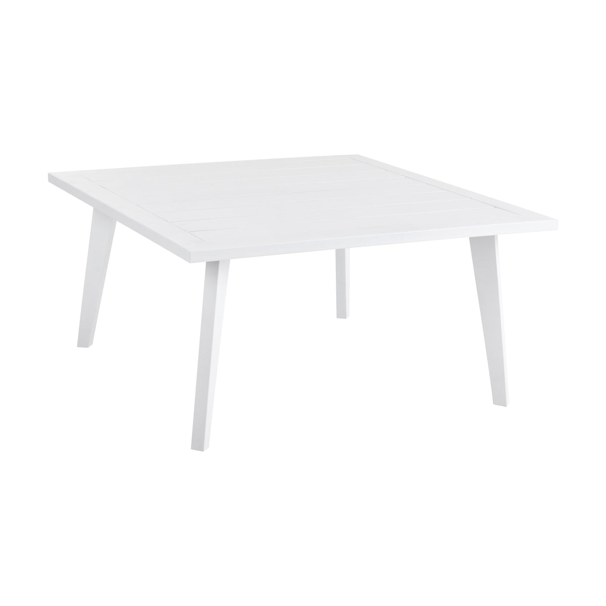 Brafab Villac sofabord i hvit med spileplate i aluminium