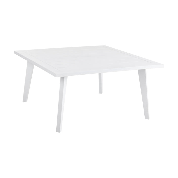Brafab Villac sofabord i hvit med spileplate i aluminium