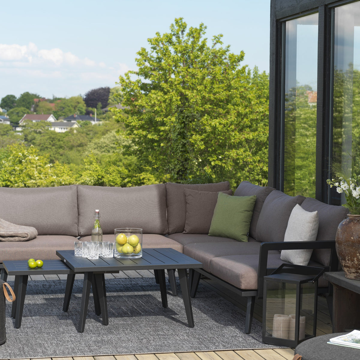 Brafab Villac Sofabord, sort, lengde: 75cm – detaljbilde