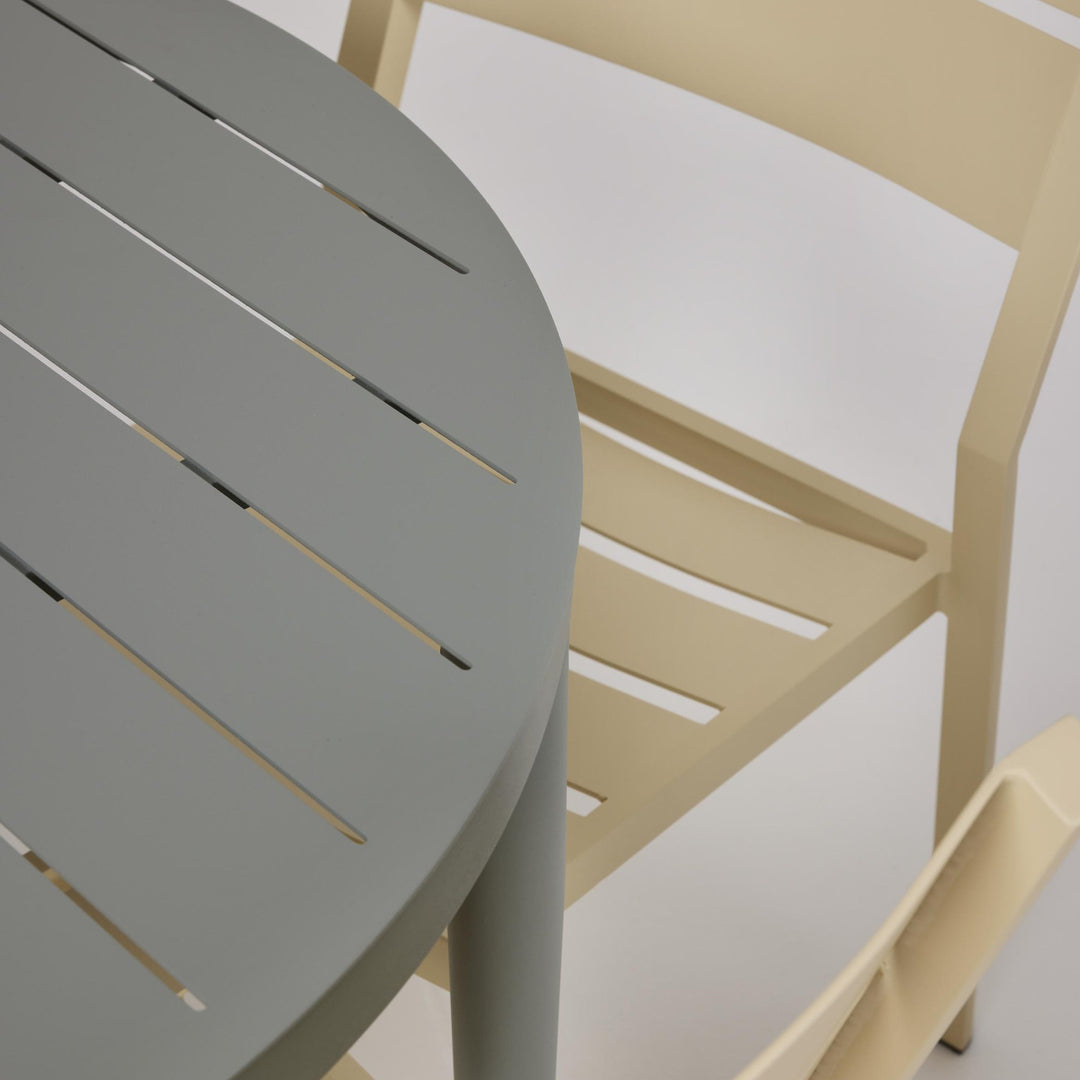 Brafab Bigby Spisebord, dusty green, ø:100cm h:73cm – detaljbilde