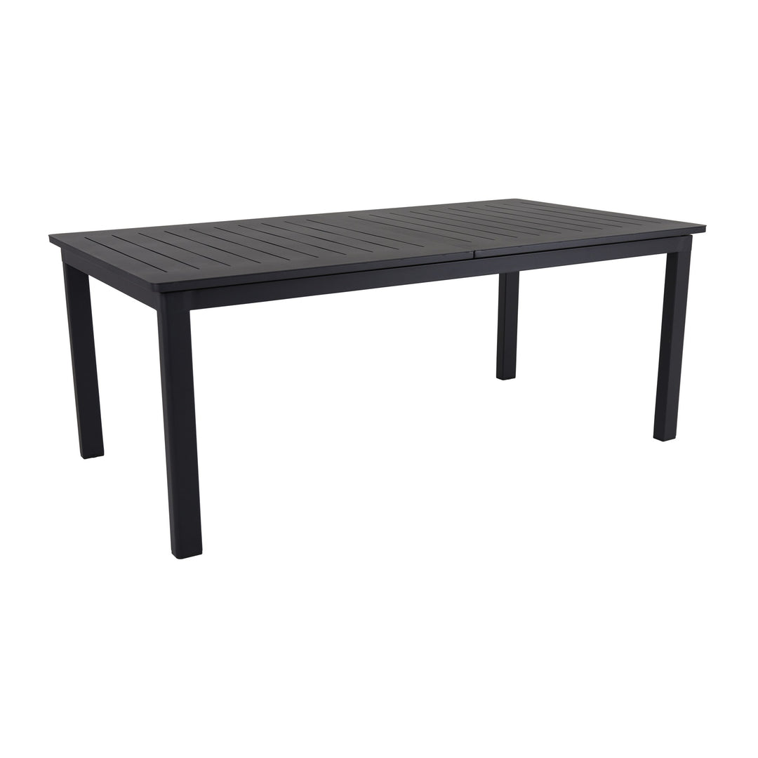 Brafab Lomma uttrekkbart spisebord i sort aluminium