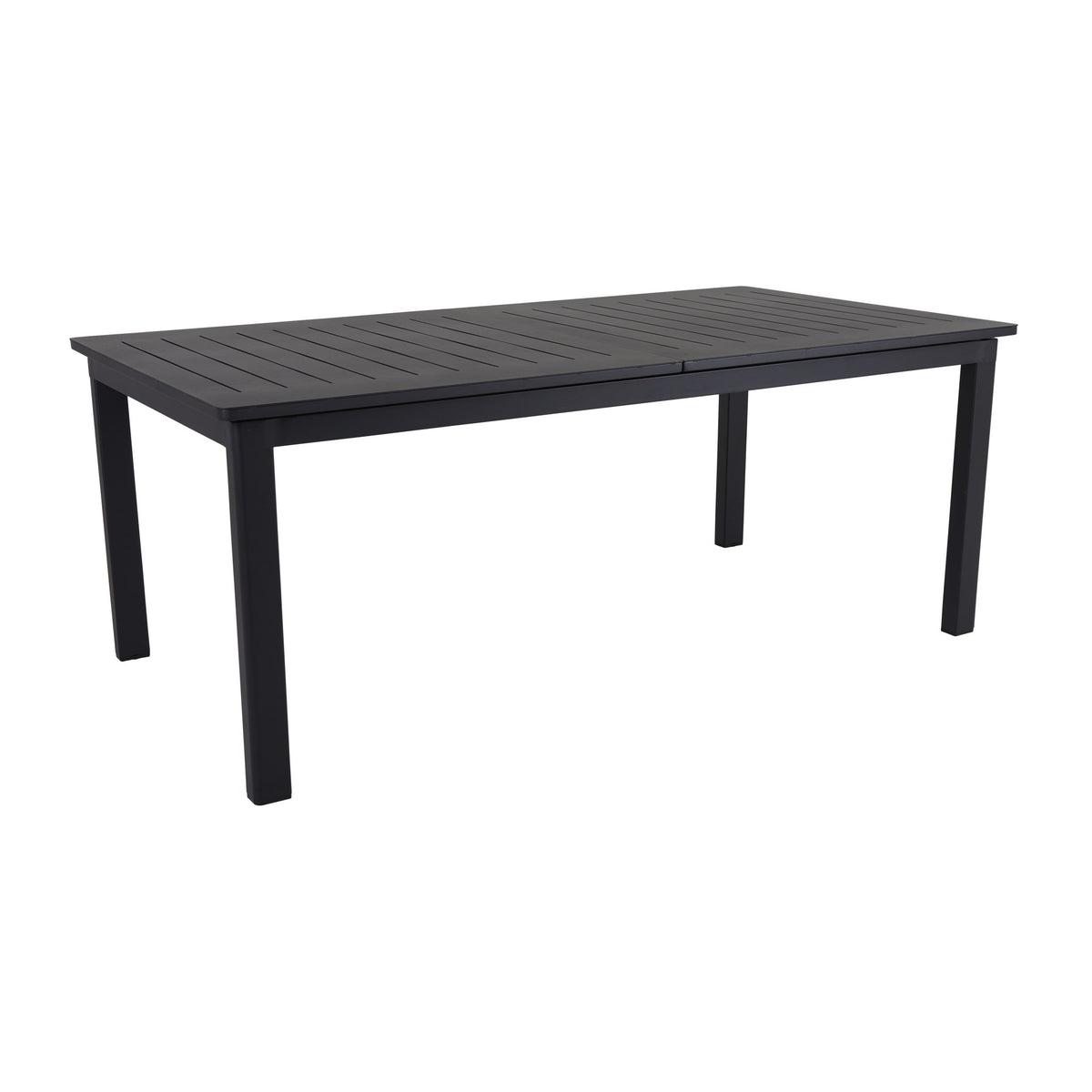 Brafab Lomma uttrekkbart spisebord i sort aluminium