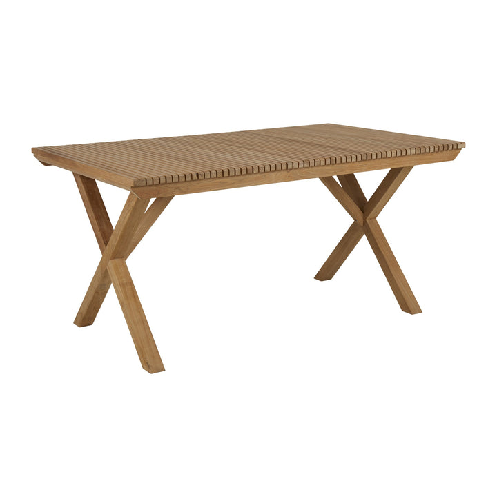 Brafab Julita spisebord i natur teak med spileplate