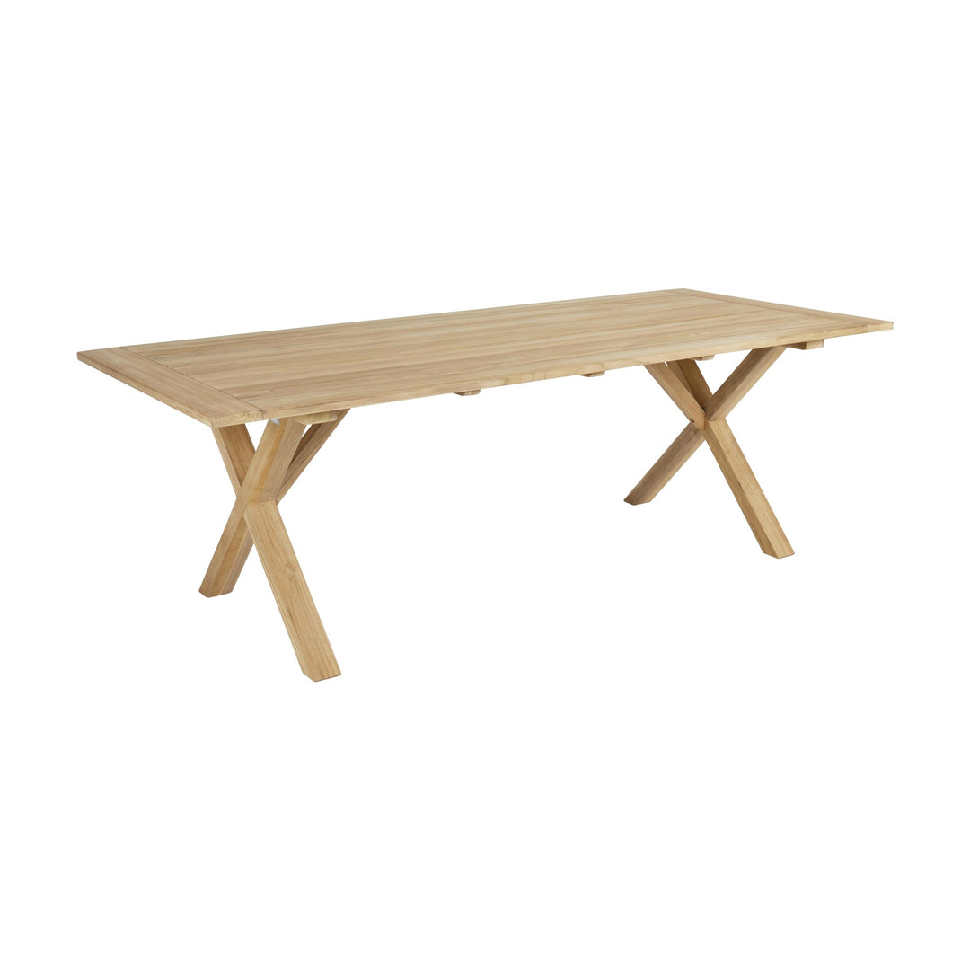 Brafab Brutus spisebord i natur teak med kryssben