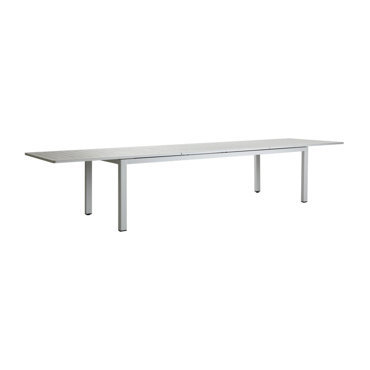 Brafab Lomma XL spisebord, lyst grått uttrekkbart bord med spileplate