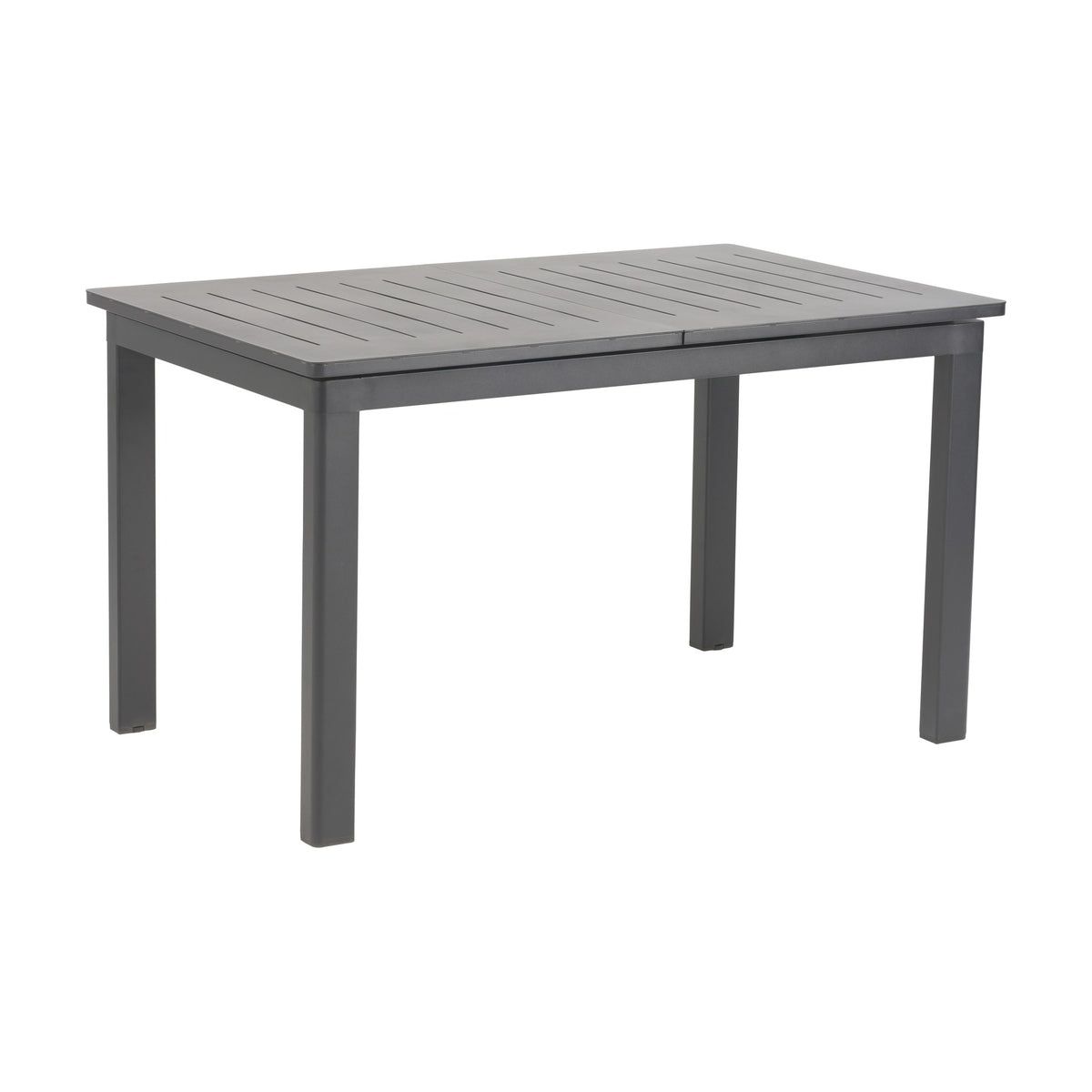 Brafab Lomma spisebord Small i antrasitt aluminium med spileplate, uttrekkbart