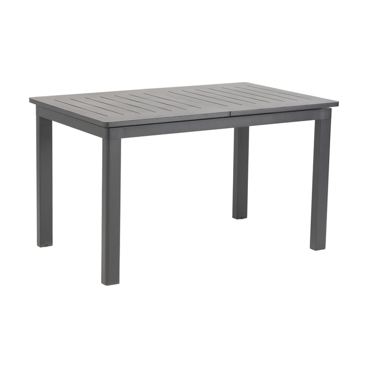 Brafab Lomma spisebord Small i antrasitt aluminium med spileplate, uttrekkbart