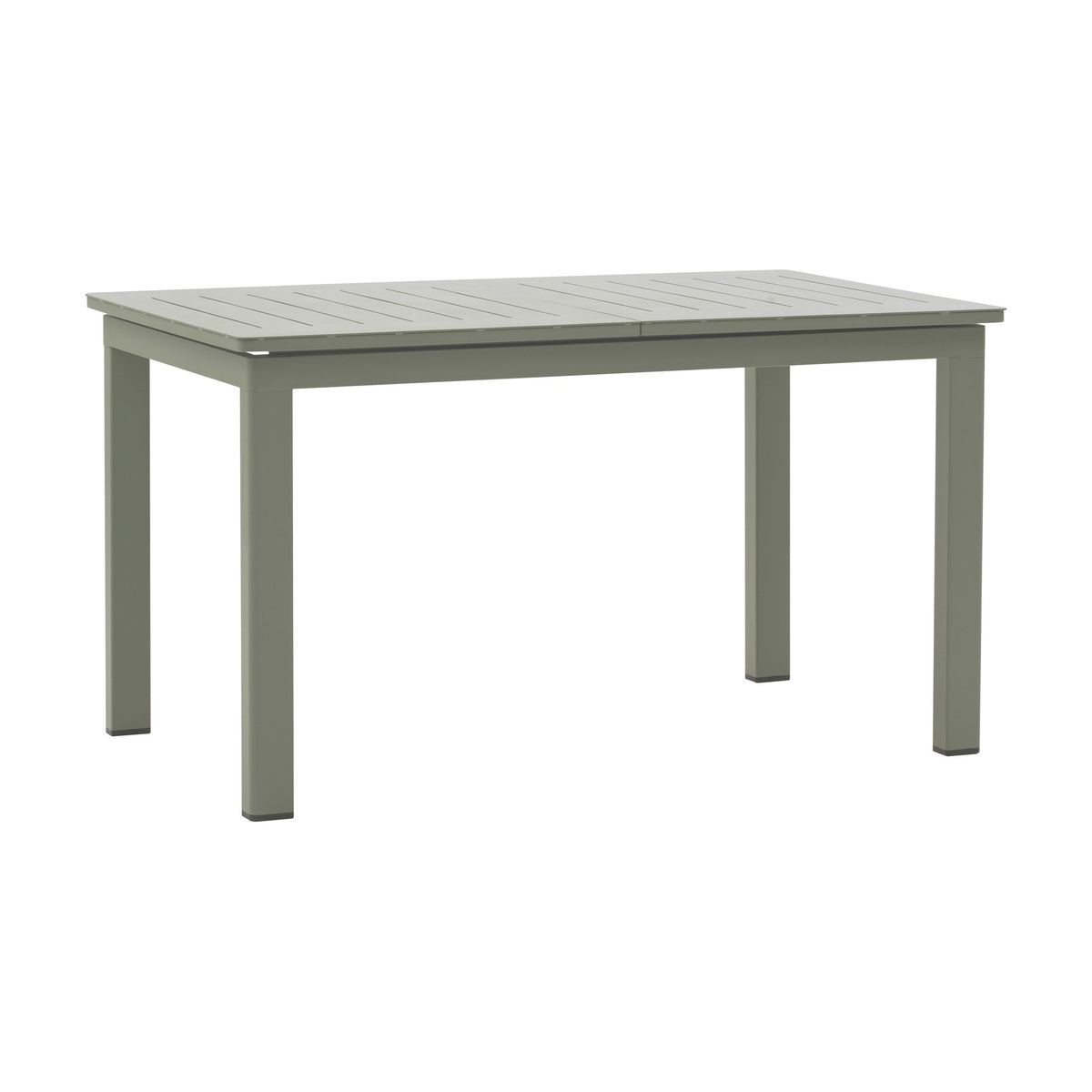 Brafab Lomma spisebord Small i støvet grønn aluminium med spileplate, uttrekkbart