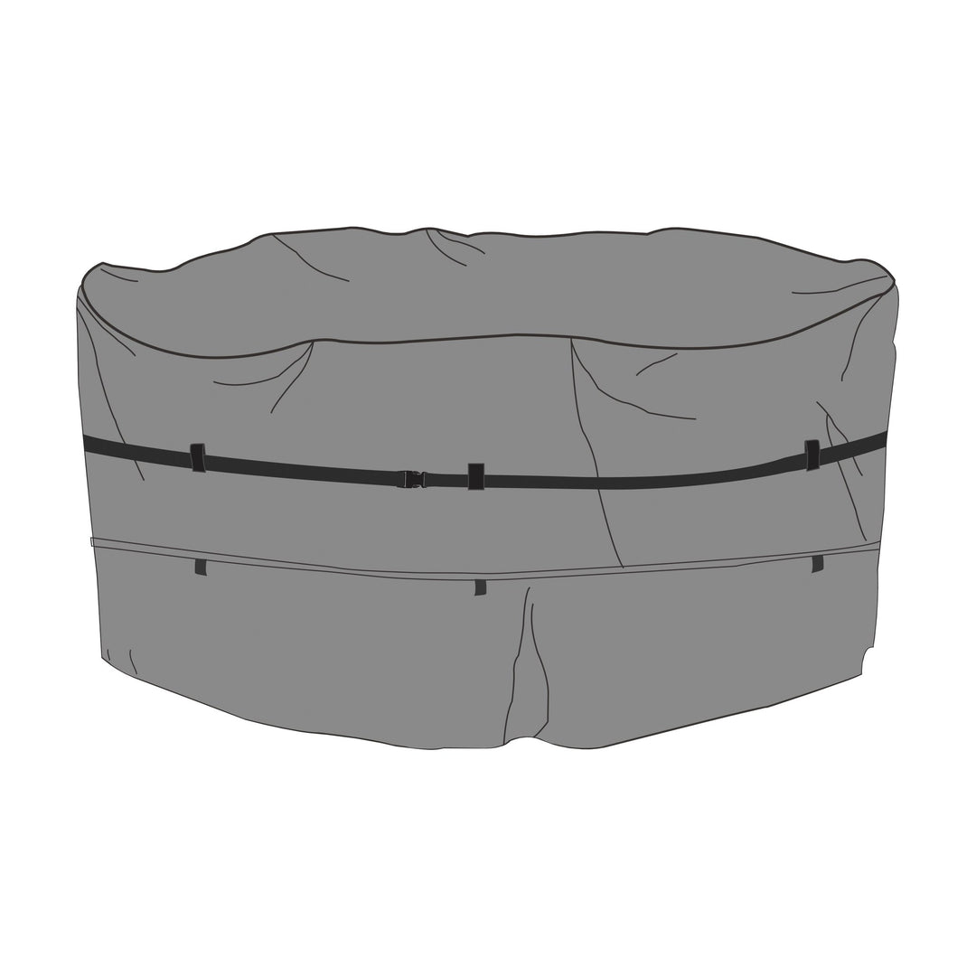 Brafab overtrekk til spisegrupper i grått pustende stoff