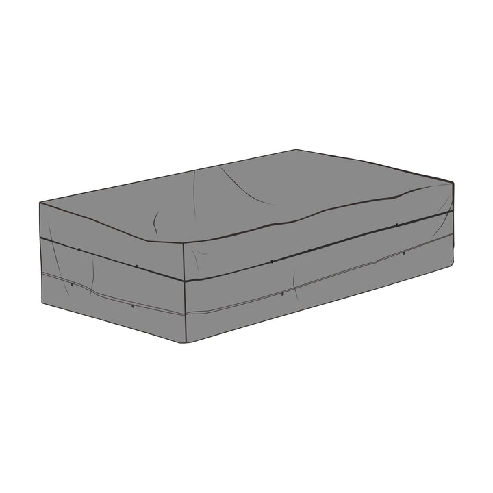 Brafab overtrekk til utesofa i grått pustende møbeltrekk