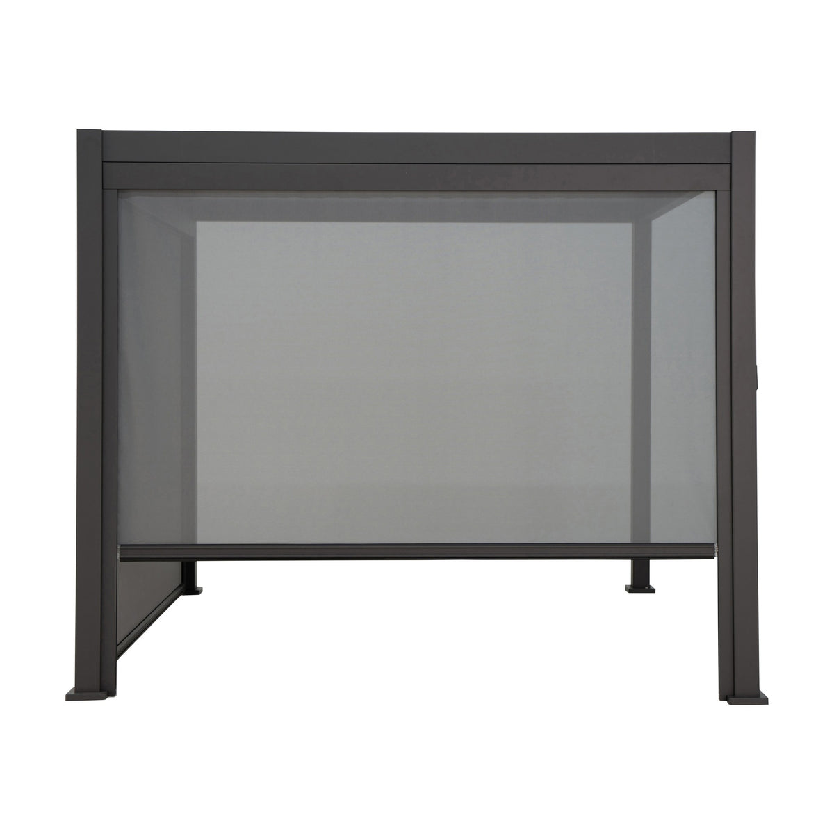 Brafab Sombra sidevegg i antrasitt, screen-vegg til pergola i aluminium
