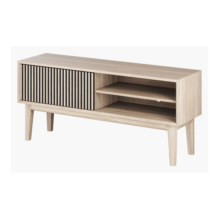 Casø Broholm TV-benk, hvitoljet, bredde: 124cm – detaljbilde