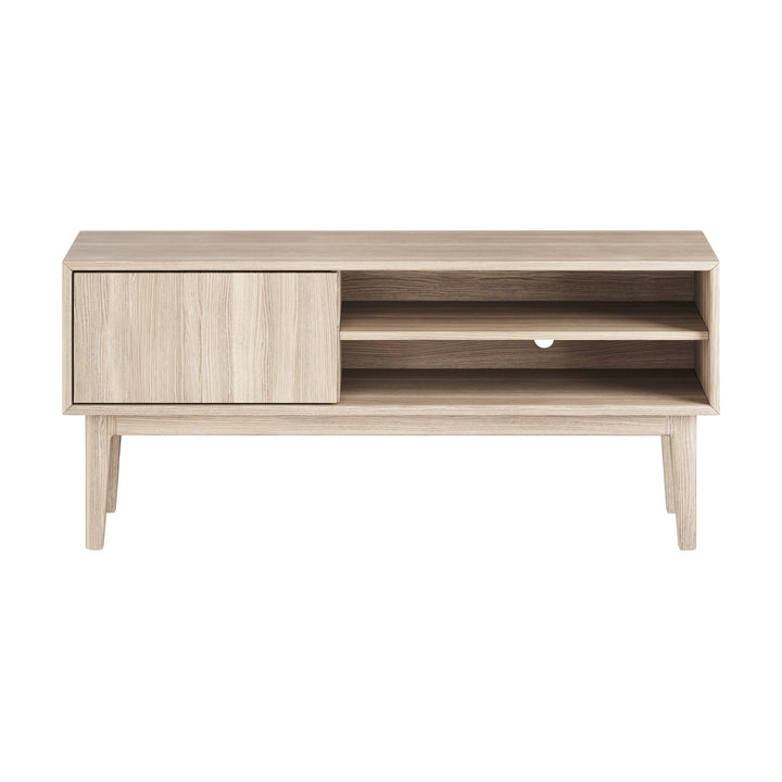 Casø Nord Broholm Solid TV-benk, hvitoljet, bredde: 124cm