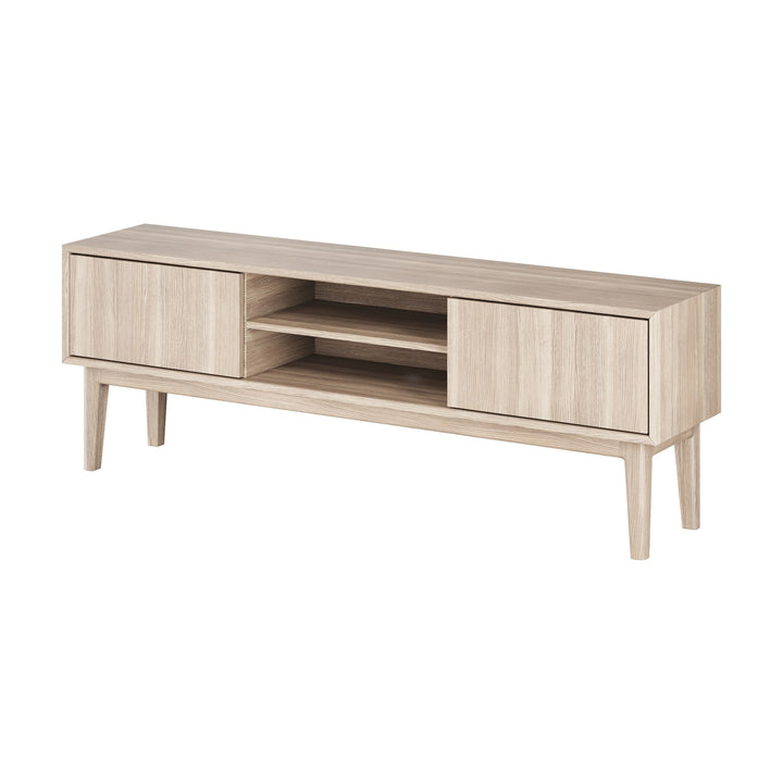 Casø Nord Broholm Solid TV-benk, hvitoljet, bredde: 160cm – detaljbilde
