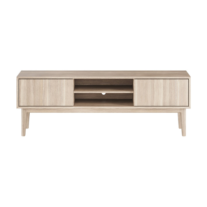Casø Nord Broholm Solid TV-benk, hvitoljet, bredde: 160cm