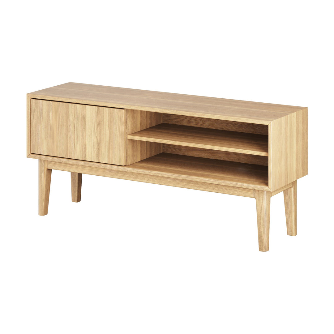 Casø Nord Broholm Solid TV-benk, naturoljet, bredde: 124cm – detaljbilde