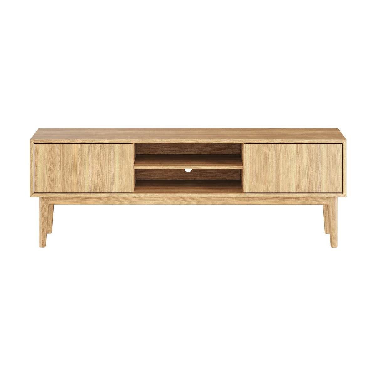 Casø Nord Broholm Solid TV-benk, naturoljet, bredde: 160cm
