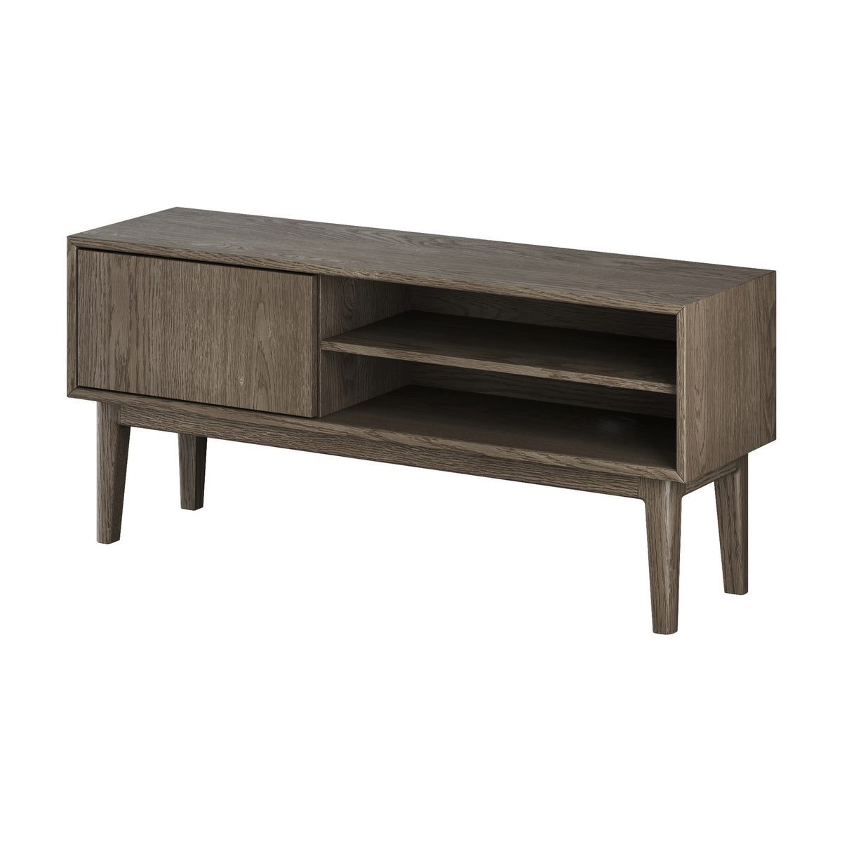 Casø Nord Broholm Solid TV-benk, smoked, bredde: 124cm – detaljbilde