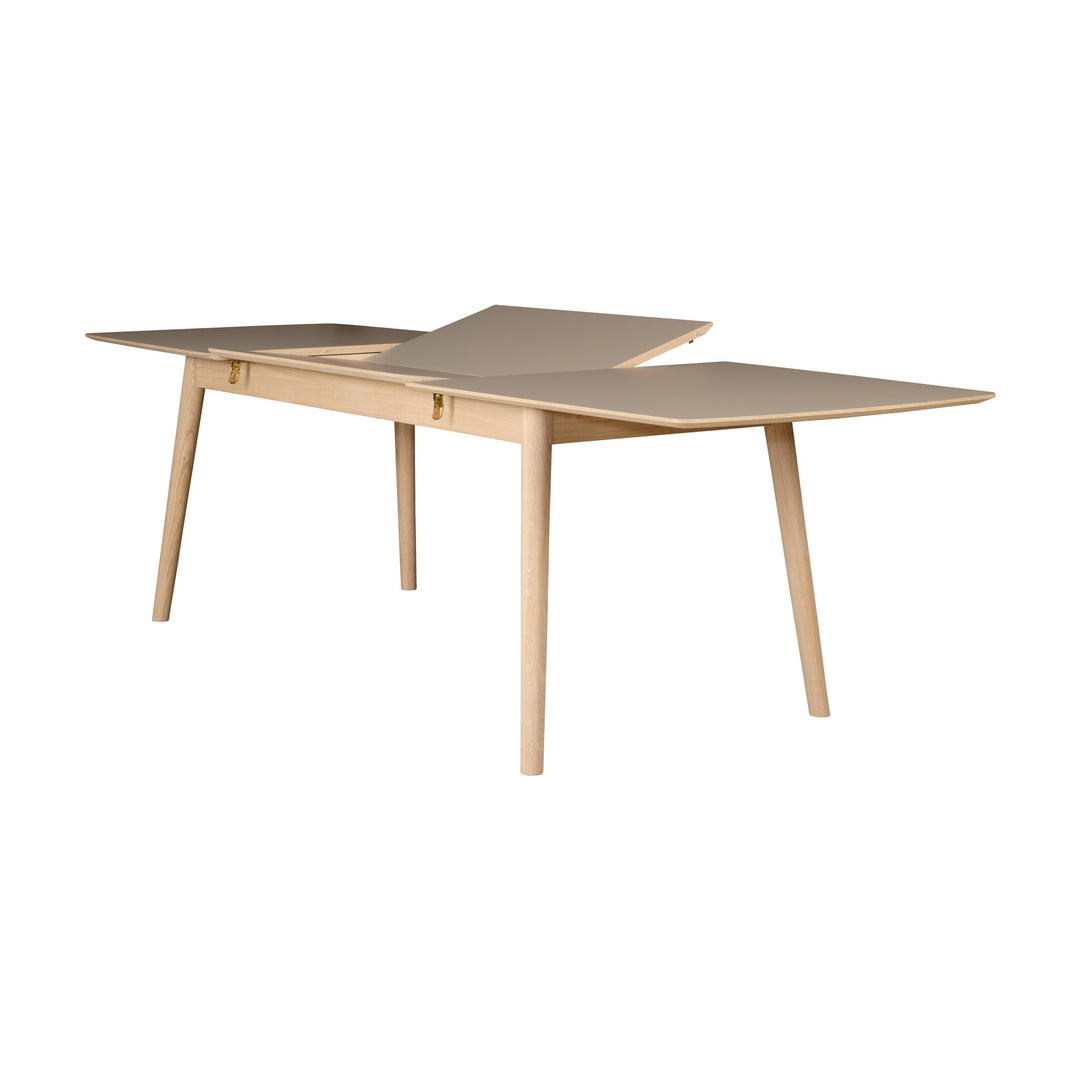 Casø 120 Spisebord, hvitoljet med mocca lamina, lengde: 180cm – detaljbilde