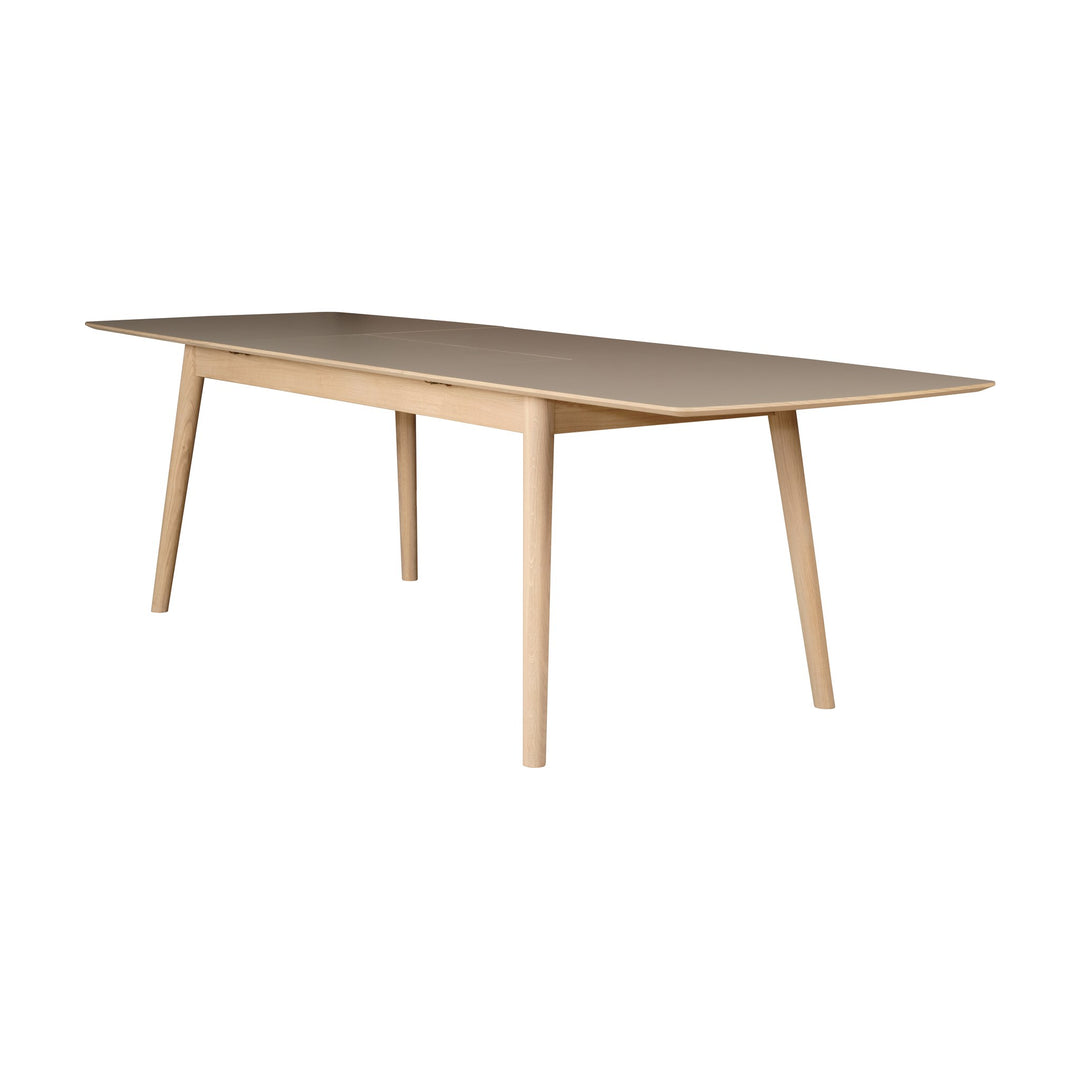 Casø 120 Spisebord, hvitoljet med mocca lamina, lengde: 180cm – detaljbilde