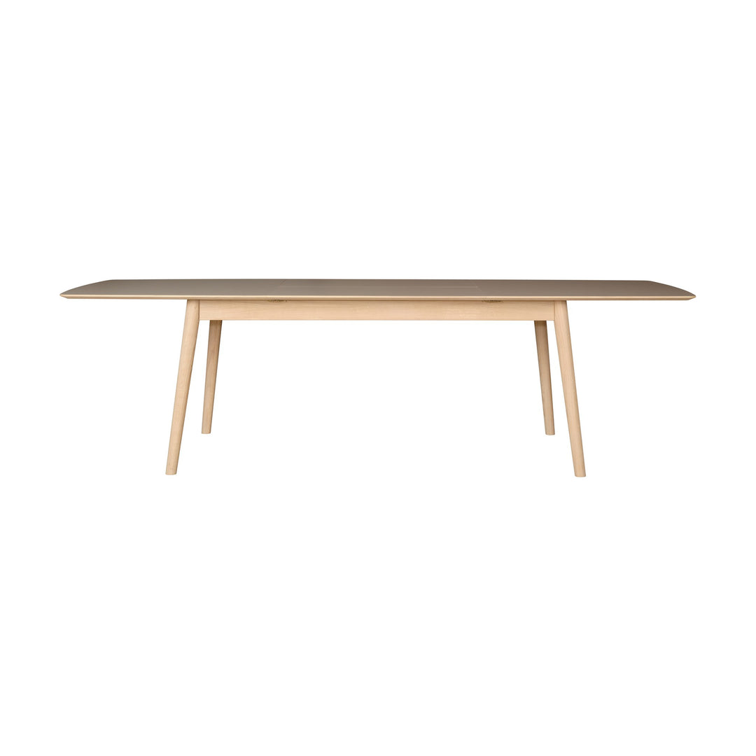 Casø 120 Spisebord, hvitoljet med mocca lamina, lengde: 180cm – detaljbilde