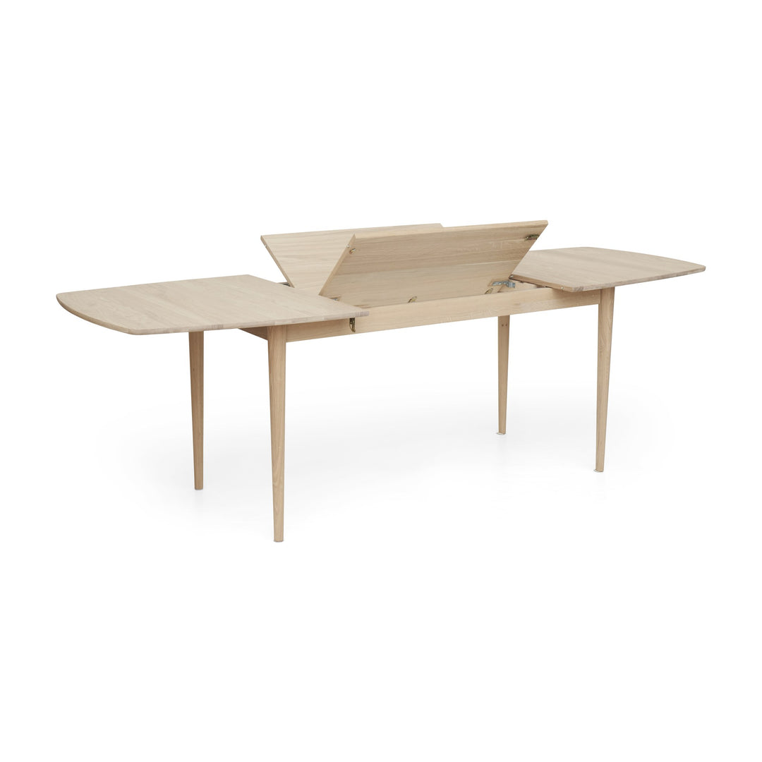 Casø Nordlight Spisebord, hvitoljet, lengde: 160cm – detaljbilde