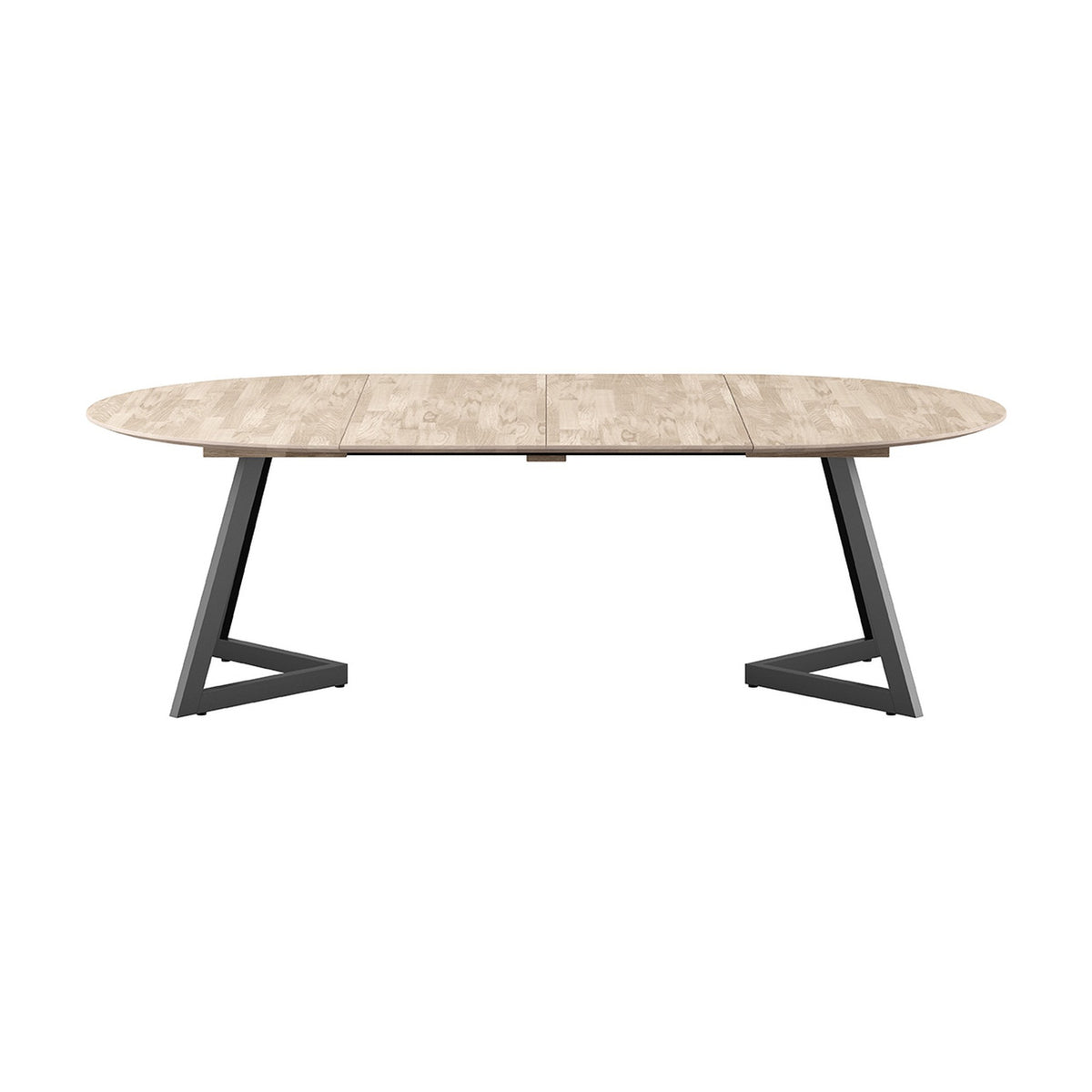 Casø Ellis Spisebord Med Metallben, hvitoljet, diameter: 140cm – detaljbilde